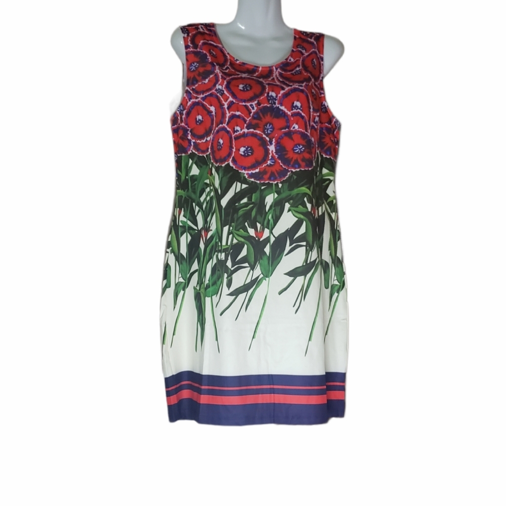 Joy & Co Women's Printed Sleeveless Dress